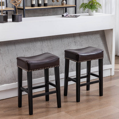 1st Choice Furniture Direct Barstools 1st Choice Modern 26" Counter Height Kitchen Counter Backless - Set of 2