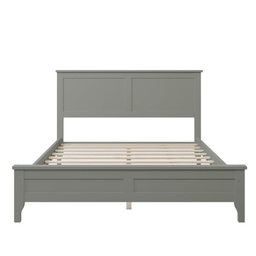 1st Choice Furniture Direct Bed 1st Choice Modern Gray Solid Wood Full Platform Bed