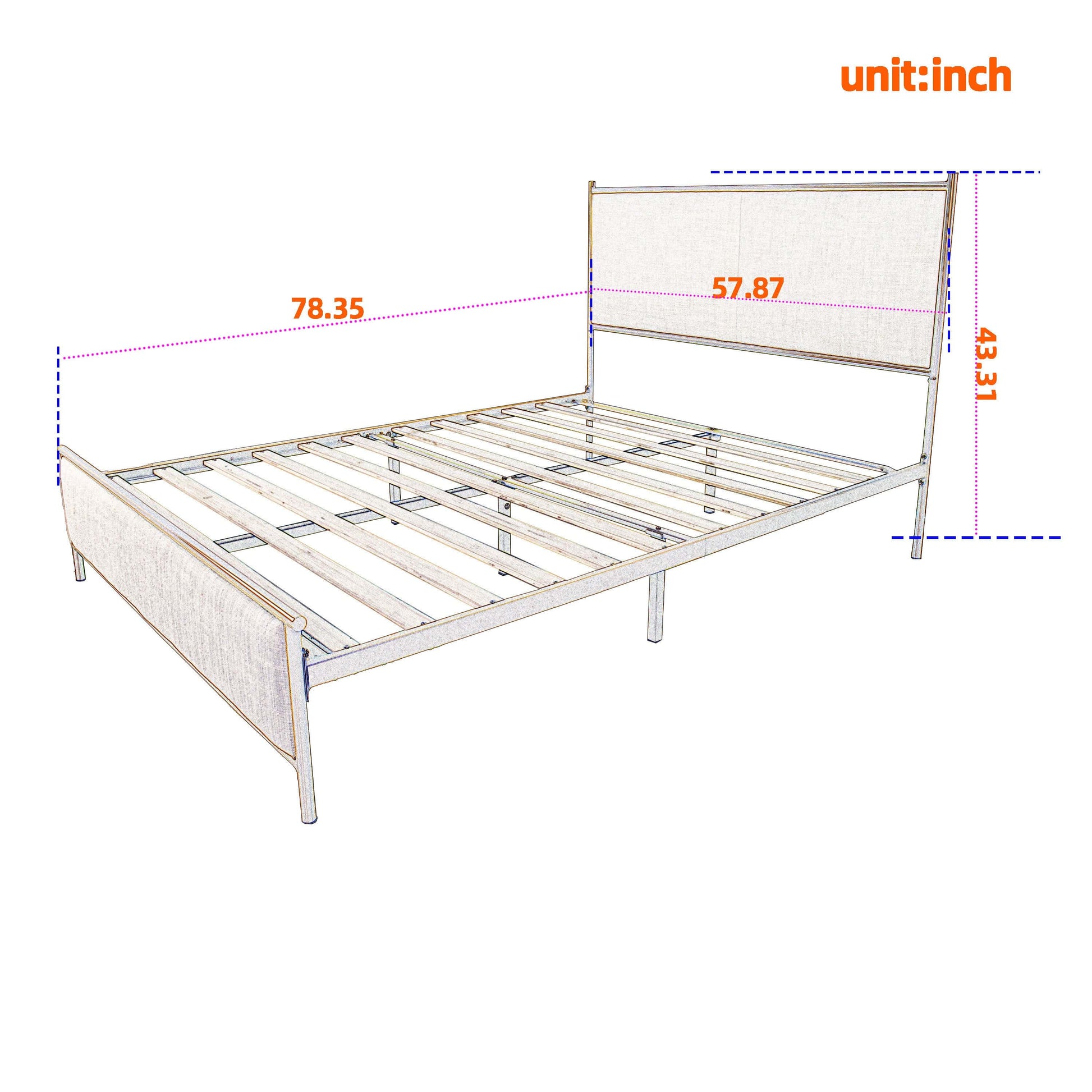 1st Choice Furniture Direct Beds & Bed Frames 1st Choice Steamed Bread Shaped Backrest Bed with Metal Frame