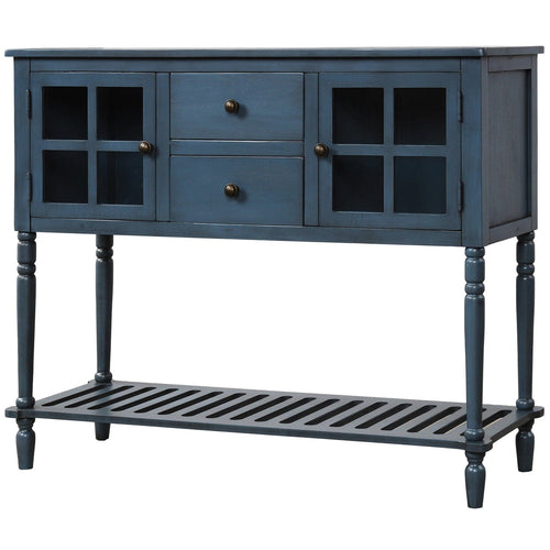 1st Choice Furniture Direct Buffet Sideboard 1st Choice Antique Navy Wood/Glass Buffet Sideboard