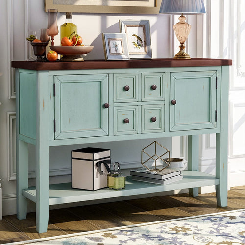 1st Choice Furniture Direct Buffet Sideboard 1st Choice Retro Blue Buffet Sideboard Console Table - Cambridge Series