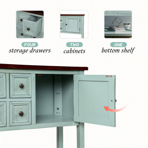 1st Choice Furniture Direct Buffet Sideboard 1st Choice Retro Blue Buffet Sideboard Console Table - Cambridge Series