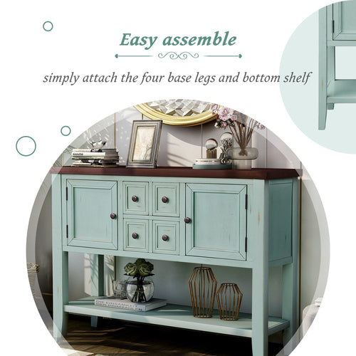 1st Choice Furniture Direct Buffet Sideboard 1st Choice Retro Blue Buffet Sideboard Console Table - Cambridge Series
