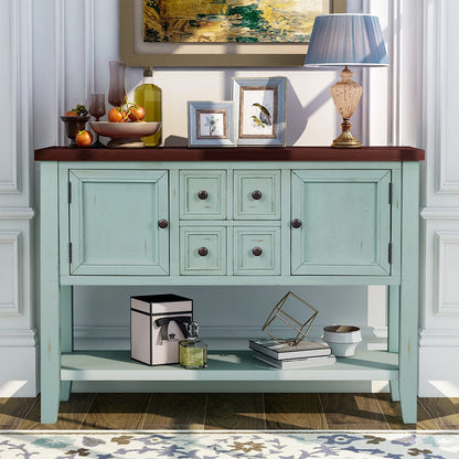 1st Choice Furniture Direct Buffet Sideboard 1st Choice Retro Blue Buffet Sideboard Console Table - Cambridge Series