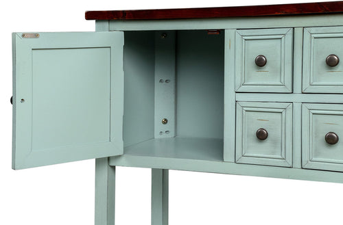 1st Choice Furniture Direct Buffet Sideboard 1st Choice Retro Blue Buffet Sideboard Console Table - Cambridge Series