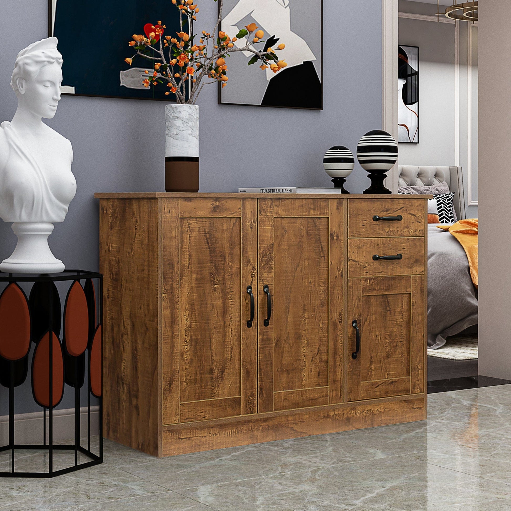 1st Choice Furniture Direct Buffet Storage 1st Choice Modern Wood Buffet Sideboard Entryway Serving Storage Cabinet