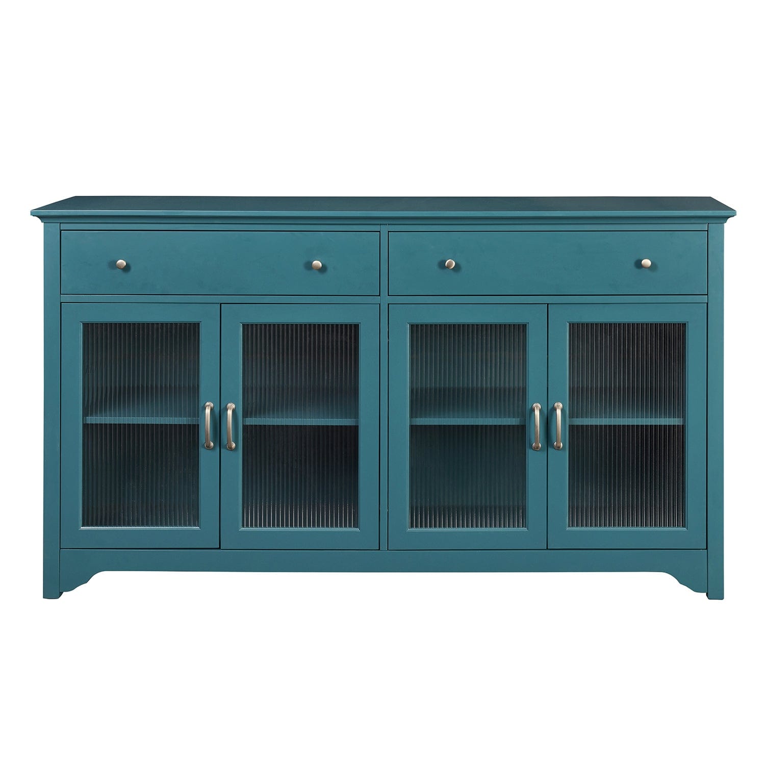 1st Choice Furniture Direct Cabinet 1st Choice Elegant Cabinet with Adjustable Shelves in Teal Blue Finish