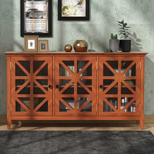 1st Choice Furniture Direct Cabinet 1st Choice Modern Accent Cabinet with 3 Doors and Adjustable Shelves