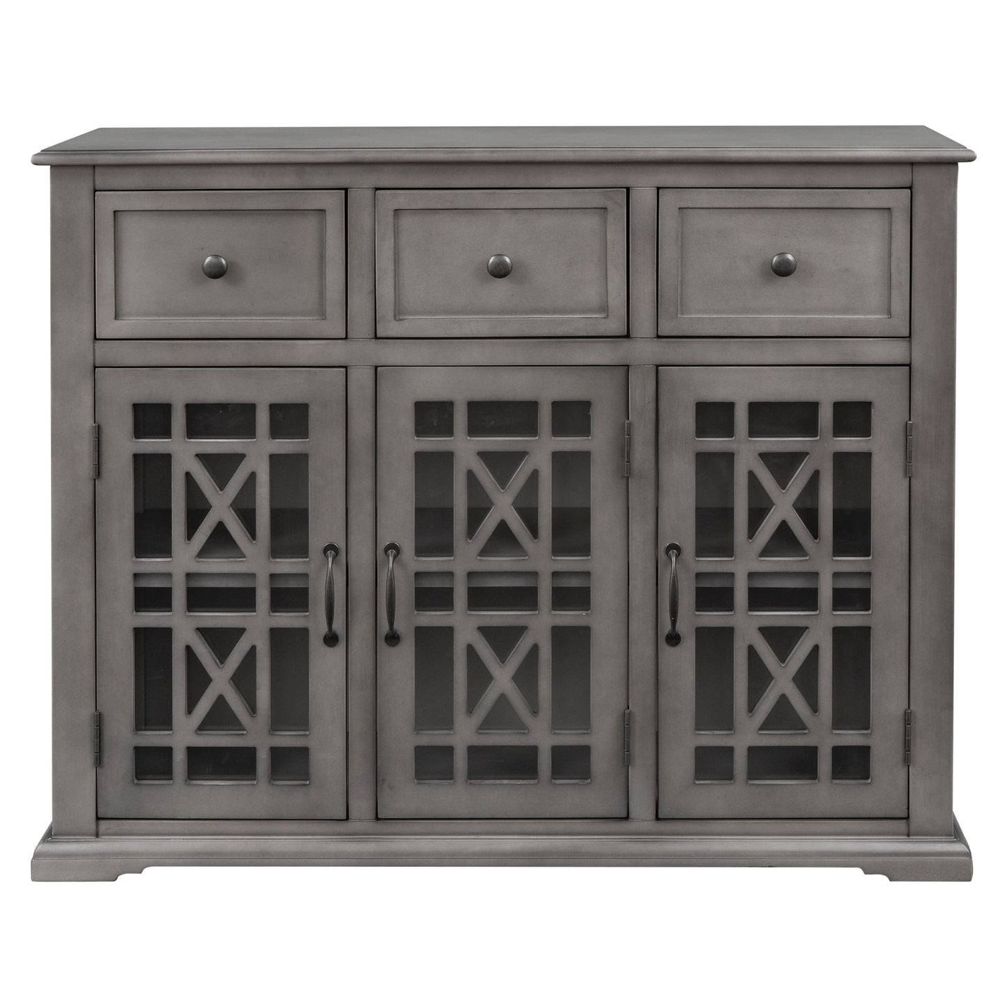 1st Choice Furniture Direct Cabinet 1st Choice Multi-Functional U-Style Wood Cabinet with 3 Drawers