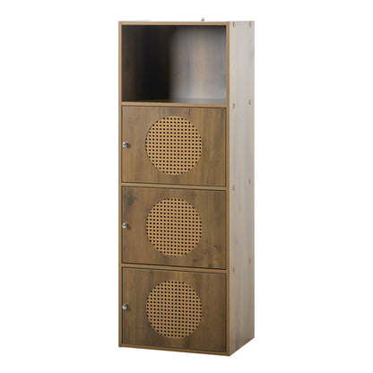 1st Choice Furniture Direct Cabinet 1st Choice Multi-Purpose Rustic Brown Rattan Floor Cabinet