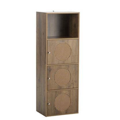 1st Choice Furniture Direct Cabinet 1st Choice Multi-Purpose Rustic Brown Rattan Floor Cabinet