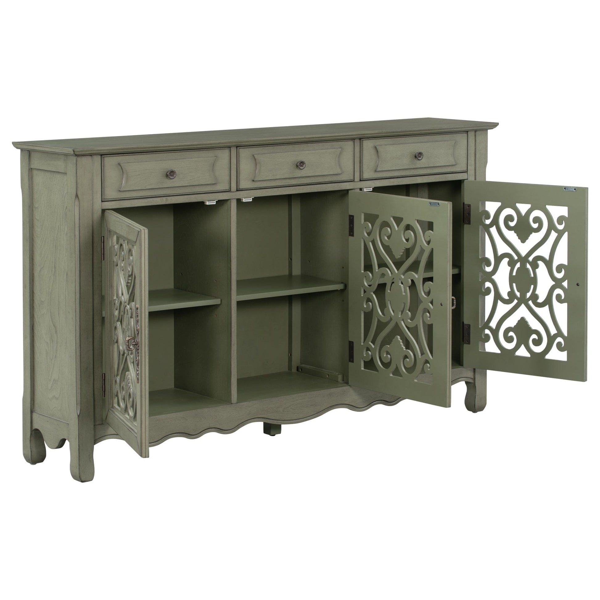 1st Choice Furniture Direct Cabinet 1st Choice U-STYLE 59.8" Modern Accent Cabinet with 3 Doors & Drawers