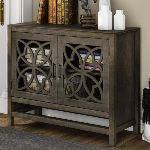 1st Choice Furniture Direct Cabinet 1st Choice U-Style Grey Cabinet with Doors and Adjustable Shelf
