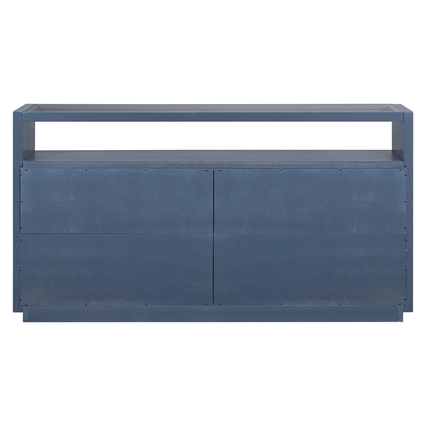 1st Choice Furniture Direct Cabinet 1st Choice U-Style Storage Cabinet w/ Adjustable Shelves & Glass Top