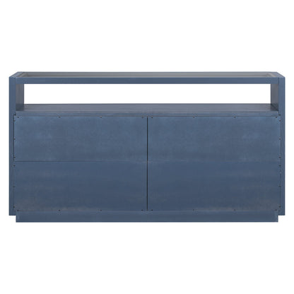 1st Choice Furniture Direct Cabinet 1st Choice U-Style Storage Cabinet w/ Adjustable Shelves & Glass Top