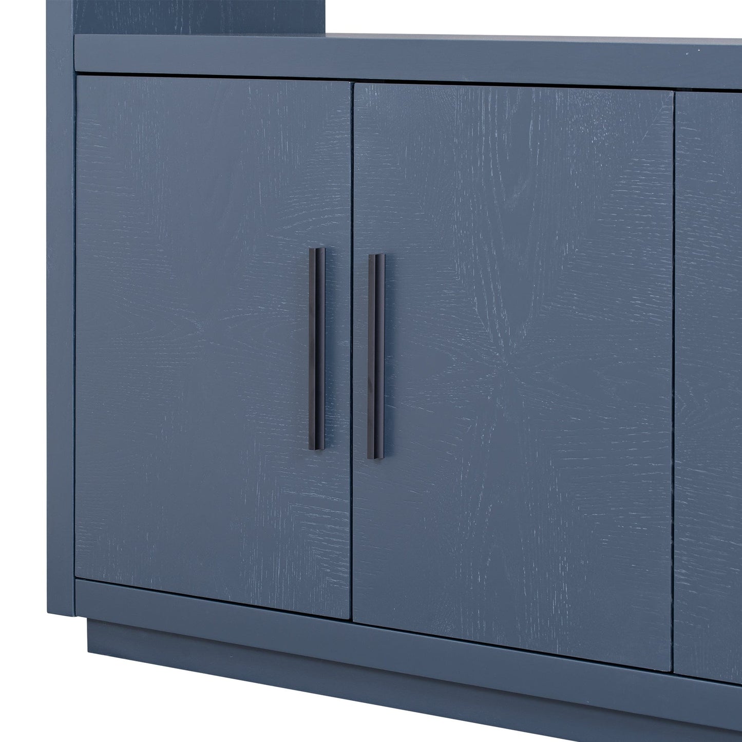 1st Choice Furniture Direct Cabinet 1st Choice U-Style Storage Cabinet w/ Adjustable Shelves & Glass Top