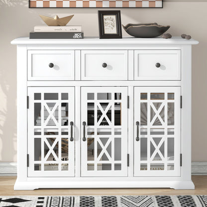 1st Choice Furniture Direct Cabinet 1st Choice U-Style Wood Storage Cabinet with 3 Doors and 3 Drawers