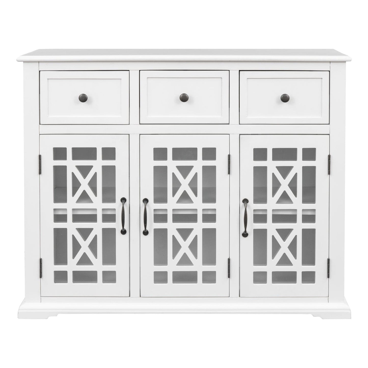 1st Choice Furniture Direct Cabinet 1st Choice U-Style Wood Storage Cabinet with 3 Doors and 3 Drawers