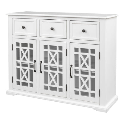 1st Choice Furniture Direct Cabinet 1st Choice U-Style Wood Storage Cabinet with 3 Doors and 3 Drawers