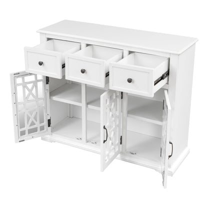 1st Choice Furniture Direct Cabinet 1st Choice U-Style Wood Storage Cabinet with 3 Doors and 3 Drawers