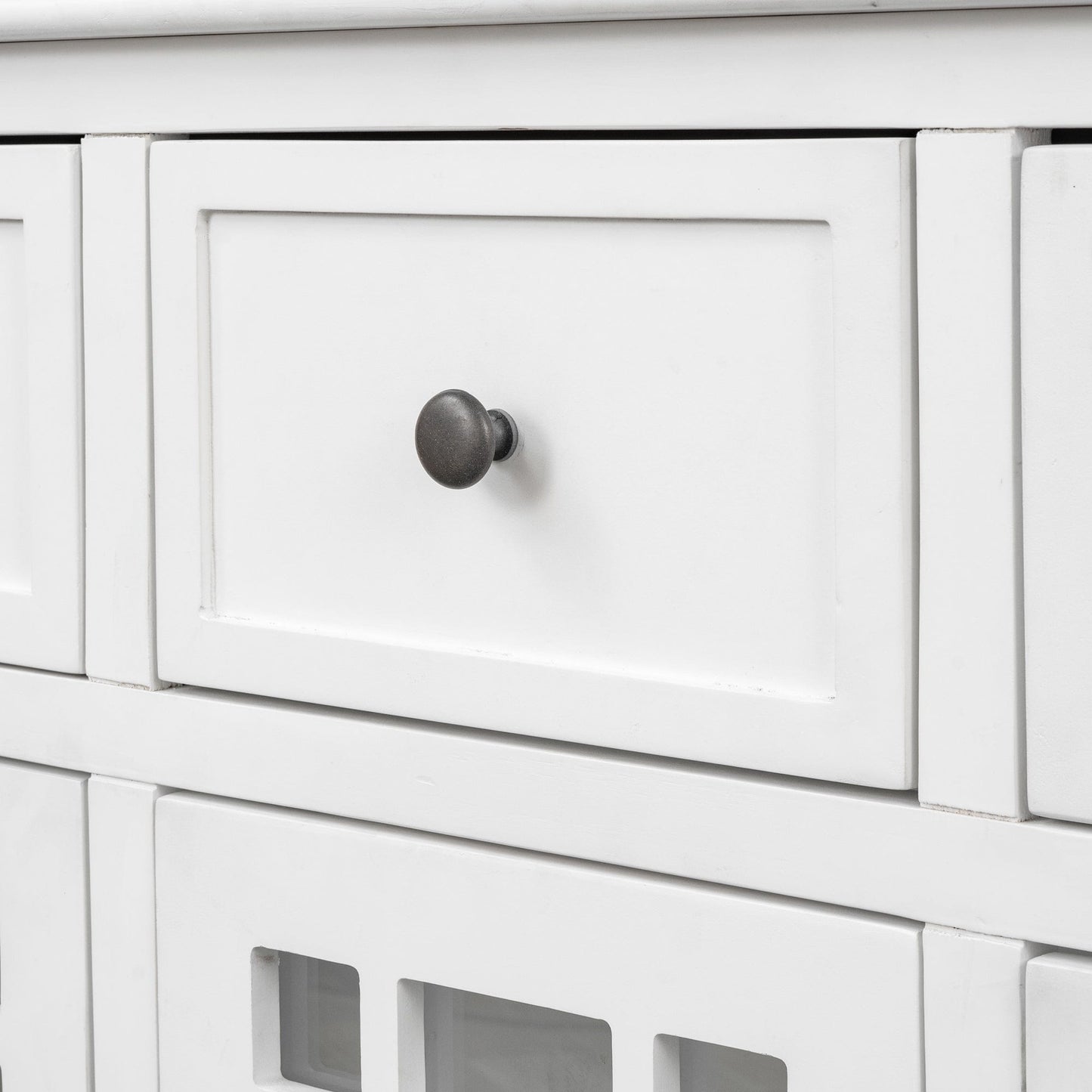 1st Choice Furniture Direct Cabinet 1st Choice U-Style Wood Storage Cabinet with 3 Doors and 3 Drawers