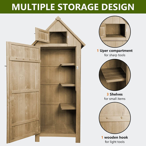 1st Choice Furniture Direct Cabinets & Storage 1st Choice Outdoor Storage Locker Cabinet w/ Waterproof Roof & Lockers