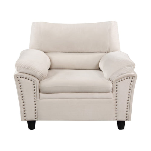 1st Choice Furniture Direct Chair 1st Choice Modern Cloud Couch for Living Room in Velvet Finish