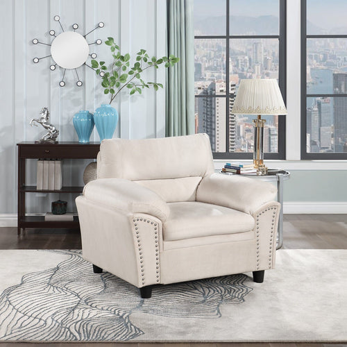 1st Choice Furniture Direct Chair 1st Choice Modern Cloud Couch for Living Room in Velvet Finish
