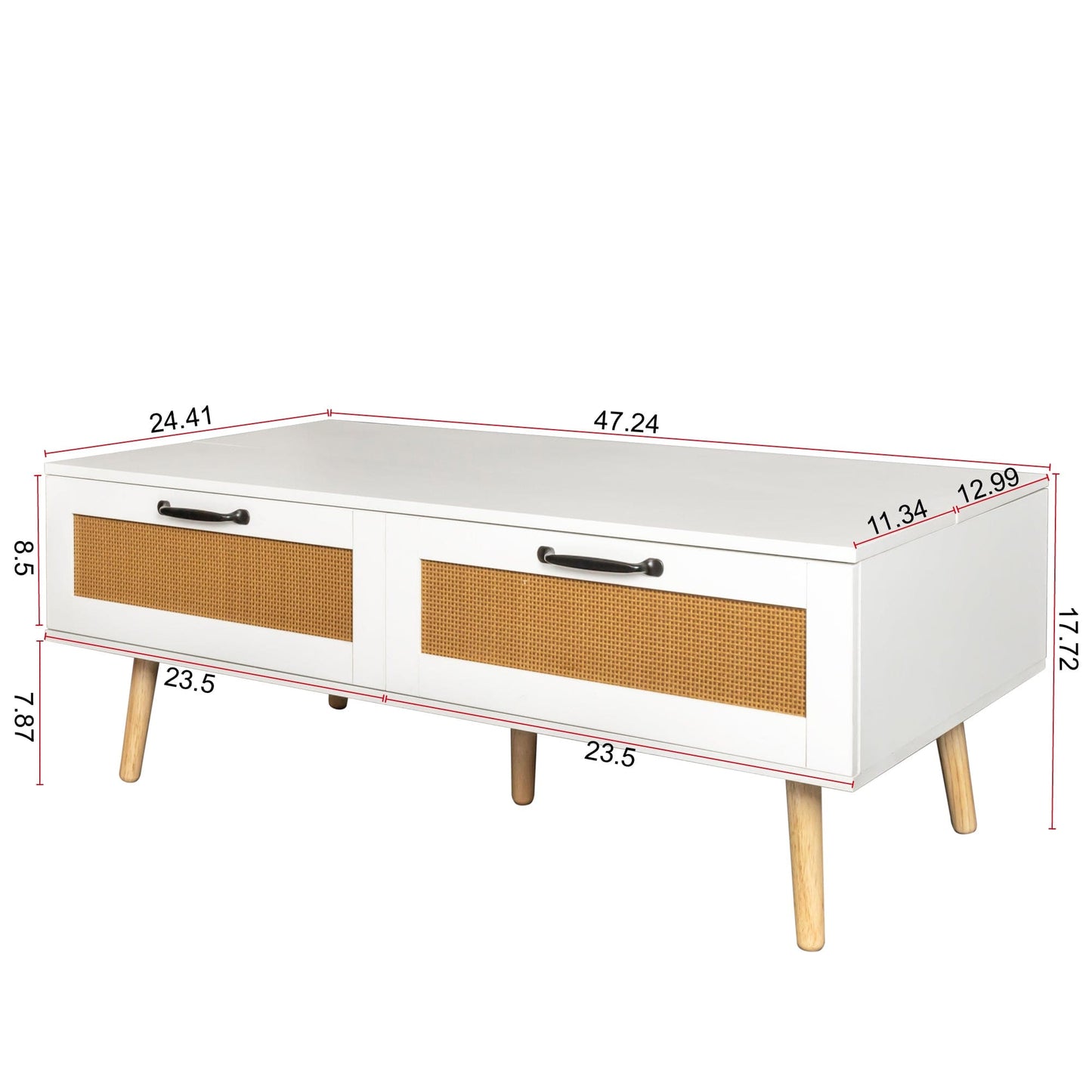 1st Choice Furniture Direct Coffee Table 1st Choice Multifunctional Lift-Top Coffee Table with Drawers
