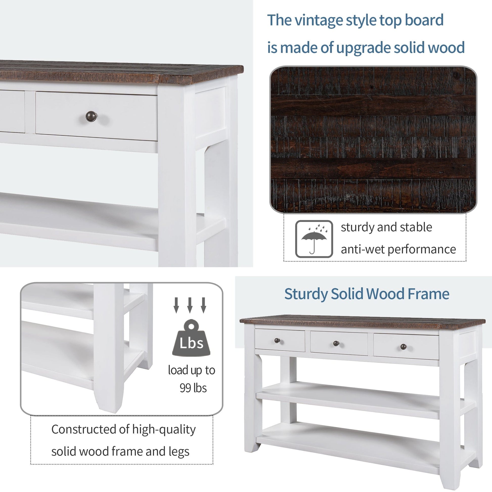 1st Choice Furniture Direct Console Table 1st Choice American style console table with Solid and stable design