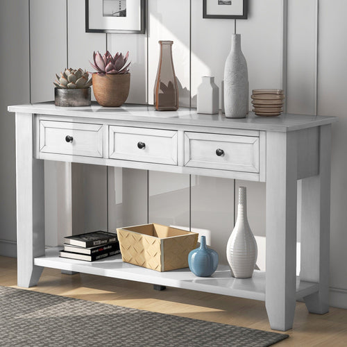 1st Choice Furniture Direct Console Table 1st Choice U-Shaped Modern Console Table - 55'' Sofa Table w/ Drawers