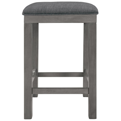 1st Choice Furniture Direct Counter Dining Set w/Stools 1st Choice 4-Piece Gray Counter Height Table Set w/ Padded Stools