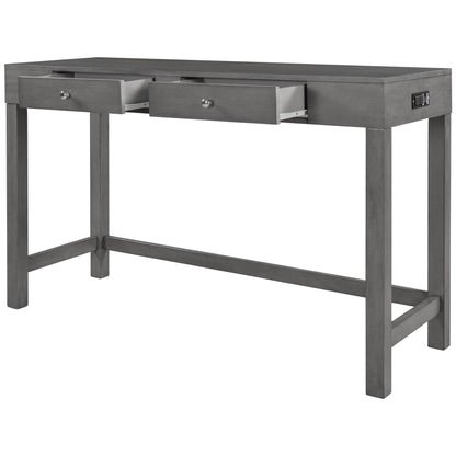 1st Choice Furniture Direct Counter Dining Set w/Stools 1st Choice 4-Piece Gray Counter Height Table Set w/ Padded Stools