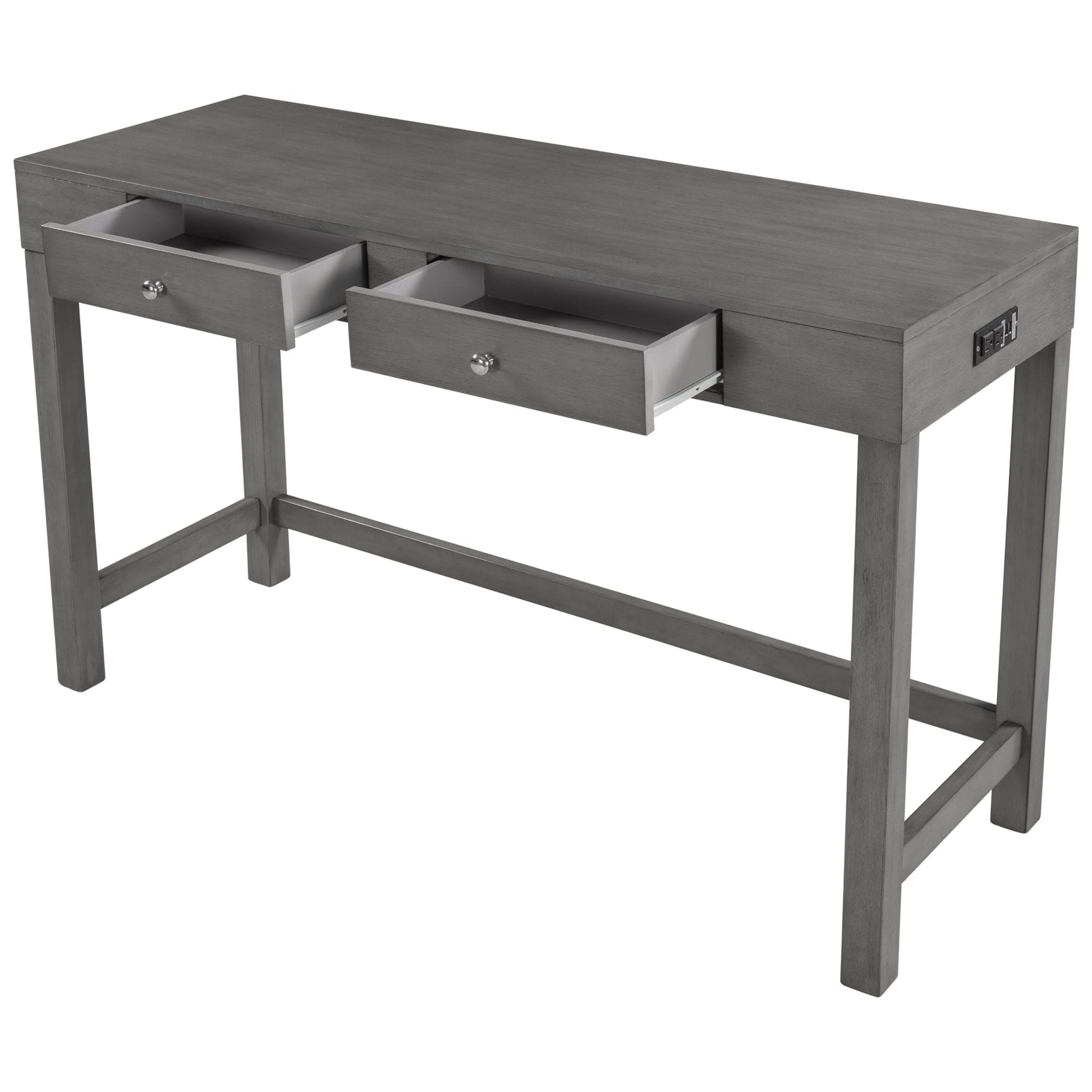 1st Choice Furniture Direct Counter Dining Set w/Stools 1st Choice 4-Piece Gray Counter Height Table Set w/ Padded Stools