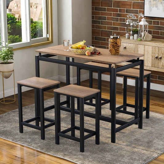 1st Choice Furniture Direct Counter Dining Set w/Stools 1st Choice 5-Piece Counter Height Dining Set with Table & 4 Chairs