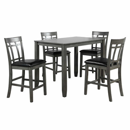 1st Choice Furniture Direct Counter Height Dining & Chairs 1st Choice 5 Piece Vintage Counter Height Bar Table in Antique Graywash