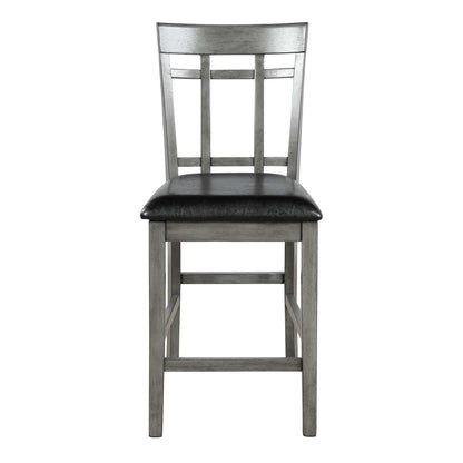 1st Choice Furniture Direct Counter Height Dining & Chairs 1st Choice 5 Piece Vintage Counter Height Bar Table in Antique Graywash