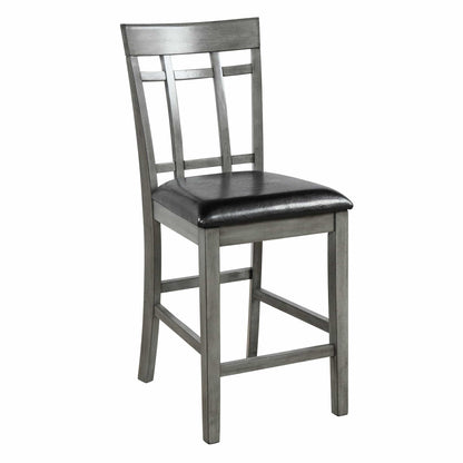1st Choice Furniture Direct Counter Height Dining & Chairs 1st Choice 5 Piece Vintage Counter Height Bar Table in Antique Graywash