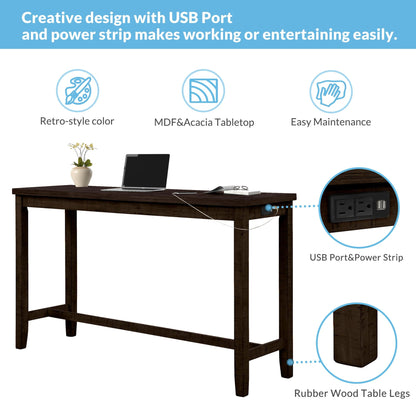 1st Choice Furniture Direct Counter Height Set 1st Choice 4 Piece Counter Height Dining Set with Rustic Table & Stool