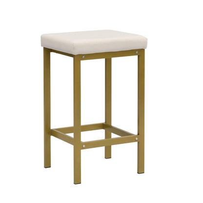 1st Choice Furniture Direct Counter Height Set 1st Choice 4-Piece Gold/Beige Counter Height Dining Set w/Fabric Stool