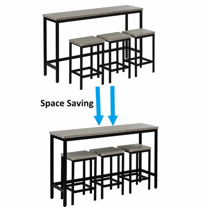 1st Choice Furniture Direct Counter Height Set 1st Choice Counter Height Dining Table Set with 3 Stool and Side Table