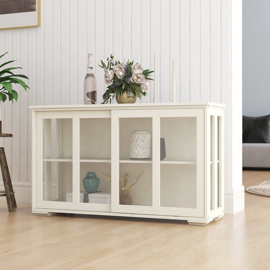 1st Choice Furniture Direct Cupboard 1st Choice White Kitchen Stand Cupboard with Glass Door