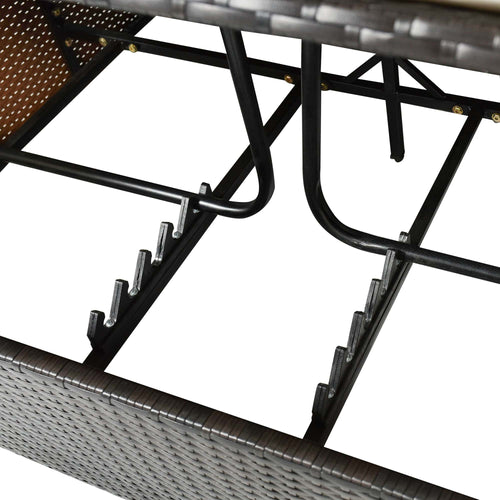 1st Choice Furniture Direct Daybed 1st Choice Modern Outdoor Patio Wicker Sunbed Daybed with Cushions