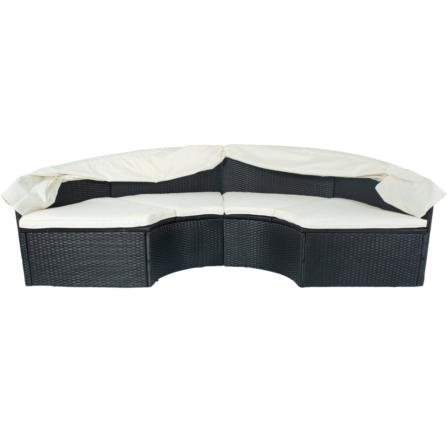 1st Choice Furniture Direct Daybed 1st Choice Patio Rattan Wicker Round Daybed with Retractable Canopy