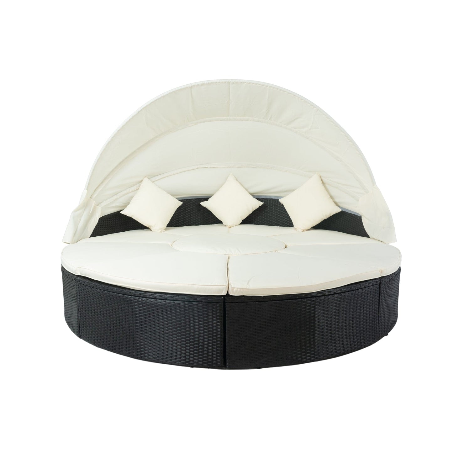 1st Choice Furniture Direct Daybed 1st Choice Patio Rattan Wicker Round Daybed with Retractable Canopy