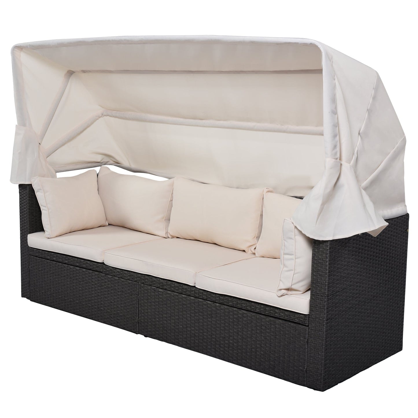1st Choice Furniture Direct Daybed 1st Choice U-Style Daybed with Retractable Canopy and Washable Cushion
