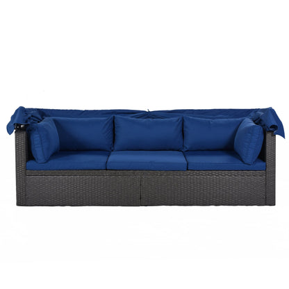 1st Choice Furniture Direct Daybed 1st Choice U-Style Patio Daybed with Canopy & Washable Cushions