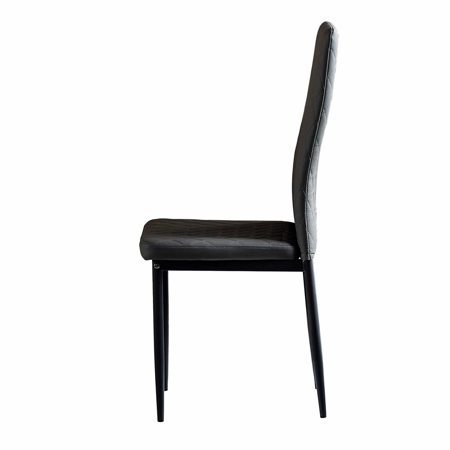 1st Choice Furniture Direct Dining Chair Set 1st Choice Black Modern Minimalist Fireproof Dining Chairs- Set of 6