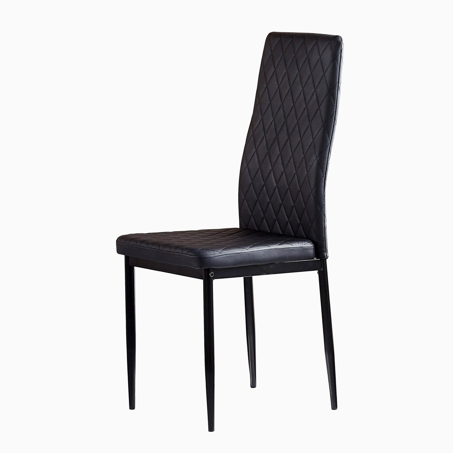 1st Choice Furniture Direct Dining Chair Set 1st Choice Black Modern Minimalist Fireproof Dining Chairs- Set of 6