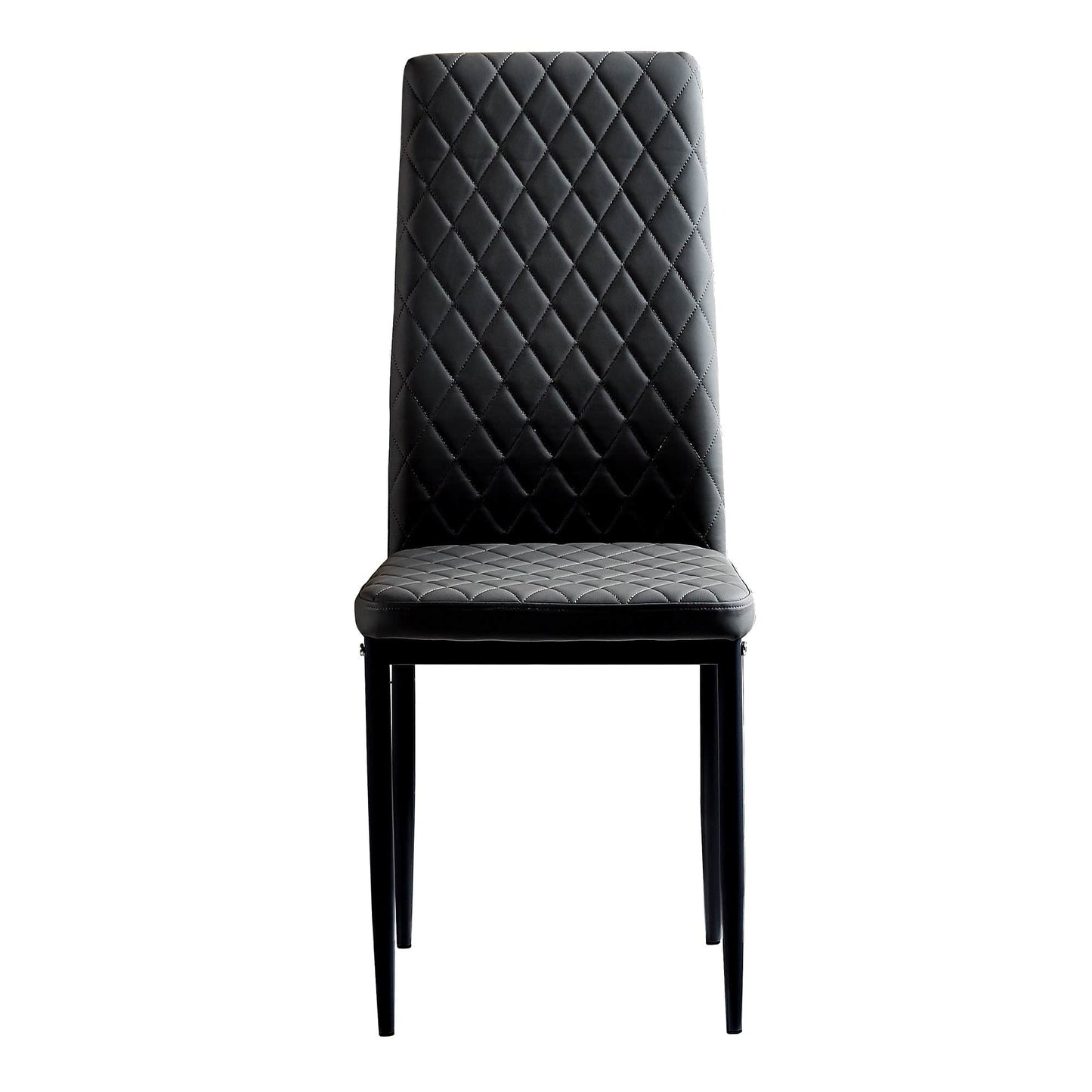 1st Choice Furniture Direct Dining Chair Set 1st Choice Black Modern Minimalist Fireproof Dining Chairs- Set of 6